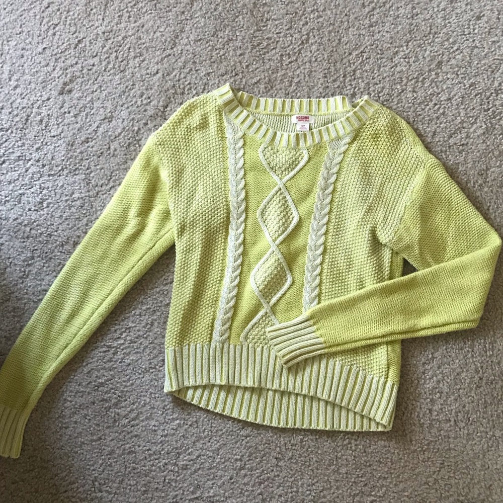Mossimo lime green sweater
